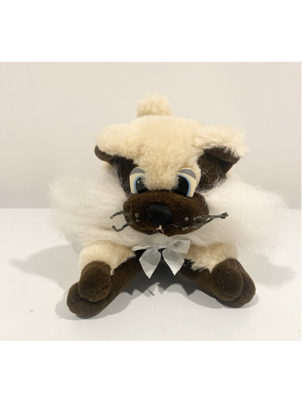 Vintage 1980s Tonka Pound Purries Siamese Persian Cat Plush PP Long Hair